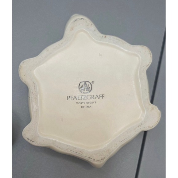 Pfaltzgraff Tea Rose Turtle Storage Trinket Box Ceramic Roses Flowers - Chipped - Picture 8 of 10